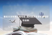 重庆大学环境工程专业_请问重庆大学有哪些好专业啊-